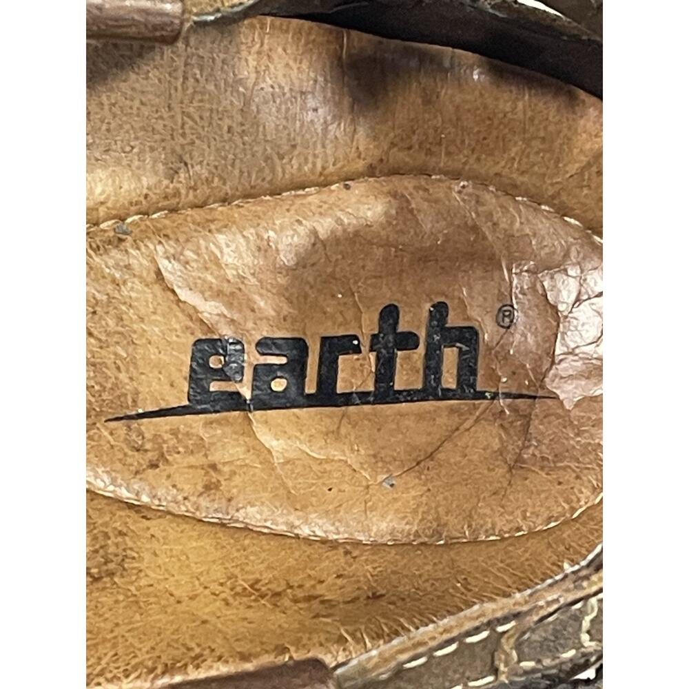Earth Brown Leather Sandals Women’s Size 8B Adjustable Ankle Strap Breathable - Picture 9 of 15